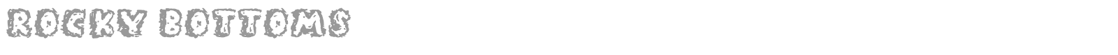 Rocky Bottoms font preview